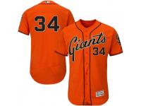Men's Majestic Chris Stratton San Francisco Giants Player Orange Flex Base Alternate Collection Jersey