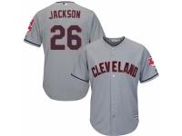Men's Majestic Cleveland Indians #26 Austin Jackson Authentic Grey Road Cool Base MLB Jersey