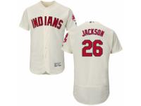 Men's Majestic Cleveland Indians #26 Austin Jackson Cream Flexbase Authentic Collection MLB Jersey