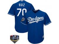Men's Majestic Keibert Ruiz Los Angeles Dodgers Royal Cool Base Alternate 2018 World Series Jersey