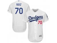 Men's Majestic Keibert Ruiz Los Angeles Dodgers White Flex Base Home Collection Jersey