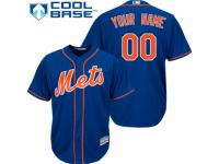 Men's Majestic New York Mets Customized Replica Royal Blue Alternate Home Cool Base MLB Jersey