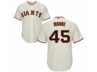 Men's Majestic San Francisco Giants #45 Matt Moore Cream Home Cool Base MLB Jersey