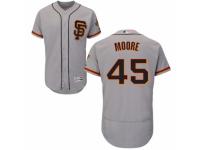 Men's Majestic San Francisco Giants #45 Matt Moore Gray Flexbase Authentic Collection MLB Jersey
