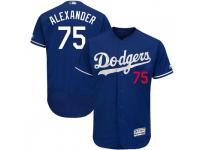 Men's Majestic Scott Alexander Los Angeles Dodgers Player Royal Flex Base Alternate Collection Jersey
