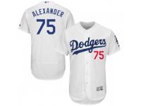 Men's Majestic Scott Alexander Los Angeles Dodgers Player White Flex Base Home Collection Jersey
