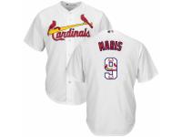 Men's Majestic St. Louis Cardinals #9 Roger Maris White Team Logo Fashion Cool Base MLB Jersey