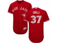 Men's Majestic Toronto Blue Jays #37 Jason Grilli Red Flexbase Authentic Collection Scarlet 2017 MLB Jersey