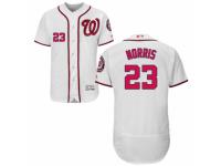 Men's Majestic Washington Nationals #23 Derek Norris White Flexbase Authentic Collection MLB Jersey