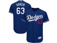 Men's Majestic Yimi Garcia Los Angeles Dodgers Royal Flex Base Alternate Collection Jersey