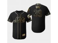 Men's Mets 2019 Black Golden Edition Edwin Diaz Flex Base Stitched Jersey