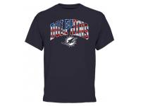 Men's Miami Dolphins Pro Line Navy Banner Wave T-Shirt
