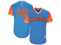 Men's Miami Marlins JT Riddle T Majestic Blue 2017 Players Weekend Jersey