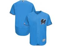 Men's Miami Marlins Majestic Blue Thunder Alternate 2019 Authentic Collection Flex Base Team Jersey