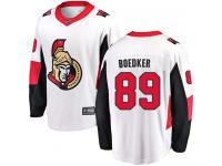 Men's Mikkel Boedker Breakaway White Jersey NHL Ottawa Senators #89 Away