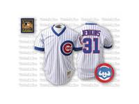 Men's Mitchell and Ness Chicago Cubs #31 Greg Maddux White Throwback MLB Jersey