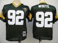 Men's Mitchell & Ness Green Bay Packers #92 Reggie White Throwback Jersey-Green