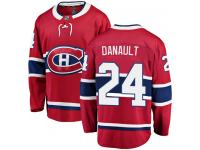 Men's Montreal Canadiens #24 Phillip Danault Authentic Red Home Breakaway NHL Jersey
