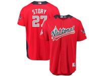 Men's National League Colorado Rockies Trevor Story Majestic Red 2018 MLB All-Star Game Home Run Derby Player Jersey