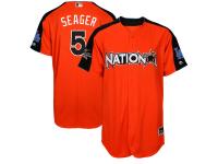 Men's National League Corey Seager Majestic Orange 2017 MLB All-Star Game Authentic Home Run Derby Jersey