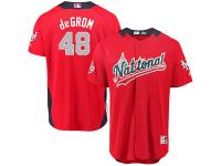 Men's National League New York Mets Jacob deGrom Majestic Red 2018 MLB All-Star Game Home Run Derby Player Jersey