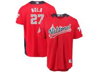 Men's National League Philadelphia Phillies Aaron Nola Majestic Red 2018 MLB All-Star Game Home Run Derby Player Jersey