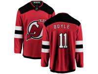 Men's New Jersey Devils #11 Brian Boyle Red Home Breakaway NHL Jersey