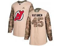 Men's New Jersey Devils #45 Sami Vatanen Adidas Camo Authentic Veterans Day Practice NHL Jersey