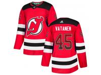 Men's New Jersey Devils #45 Sami Vatanen Adidas Red Authentic Drift Fashion NHL Jersey