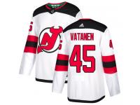 Men's New Jersey Devils #45 Sami Vatanen Adidas White Away Authentic NHL Jersey