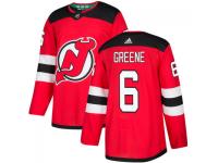 Men's New Jersey Devils #6 Andy Greene adidas Red Authentic Jersey