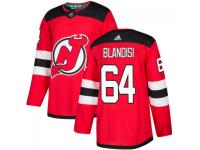 Men's New Jersey Devils #64 Joseph Blandisi adidas Red Authentic Jersey