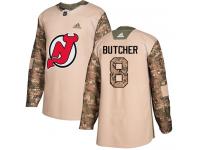 Men's New Jersey Devils #8 Will Butcher Adidas Camo Authentic Veterans Day Practice NHL Jersey
