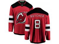Men's New Jersey Devils #8 Will Butcher Red Home Breakaway NHL Jersey