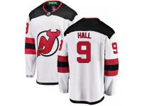 Men's New Jersey Devils #9 Taylor Hall White Away Breakaway NHL Jersey