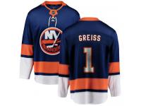 Men's New York Islanders #1 Thomas Greiss Royal Blue Home Breakaway NHL Jersey
