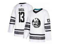 Men's New York Islanders #13 Mathew Barzal Adidas White Authentic 2019 All-Star NHL Jersey