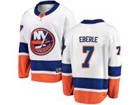 Men's New York Islanders #7 Jordan Eberle White Away Breakaway NHL Jersey