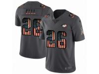 Men's New York Jets #26 Le'Veon Bell Limited Black USA Flag 2019 Salute To Service Football Jersey