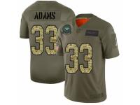 Men's New York Jets #33 Jamal Adams Limited Olive/Camo 2019 Salute to Service Football Jersey