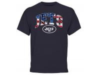 Men's New York Jets Pro Line Navy Banner Wave T-Shirt