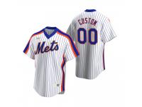 Men's New York Mets Custom Nike White Cooperstown Collection Home Jersey