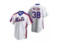 Men's New York Mets Justin Wilson Nike White Cooperstown Collection Home Jersey