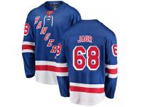 Men's New York Rangers #68 Jaromir Jagr Royal Blue Home Breakaway NHL Jersey