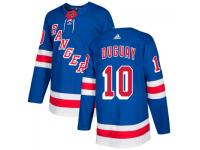 Men's New York Rangers adidas #10 Ron Duguay Royal Authentic Jersey