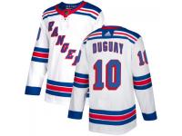 Men's New York Rangers adidas #10 Ron Duguay White Authentic Jersey