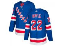 Men's New York Rangers adidas #22 Dan Boyle Royal Authentic Jersey