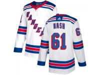 Men's New York Rangers adidas #61 Rick Nash White Authentic Jersey