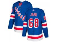 Men's New York Rangers adidas #68 Jaromir Jagr Royal Authentic Jersey