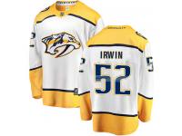 Men's NHL Nashville Predators #52 Matt Irwin Breakaway Away Jersey White
